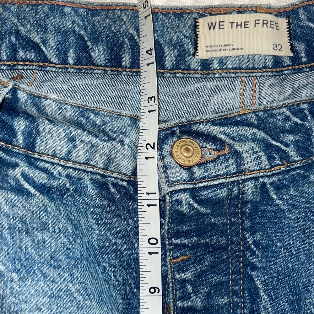 We The Free Good Luck Mid Rise Barrel Jeans Sz 32 - Picture 11 of 12